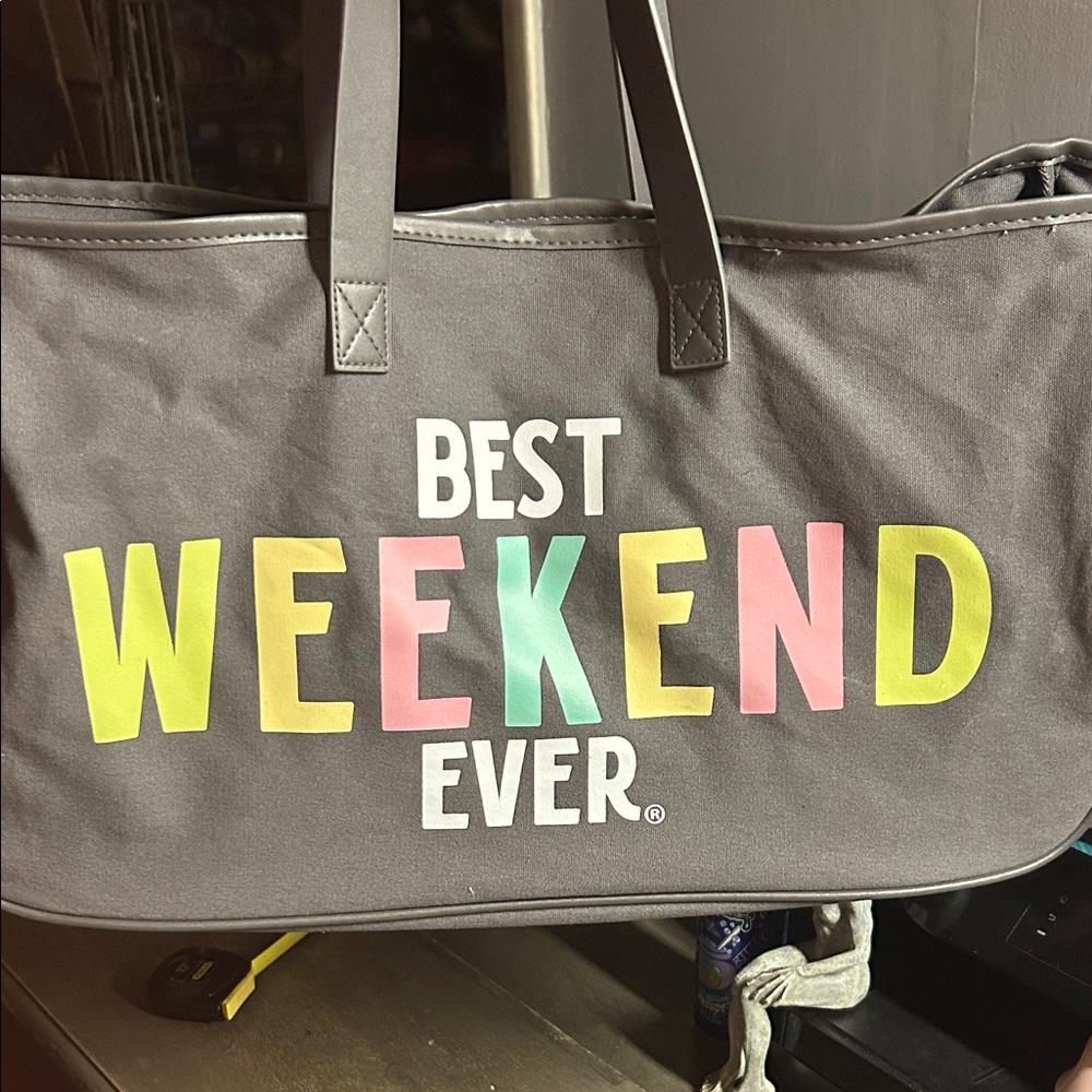Santa Barbara Design Studio Grey Canvas Tote‎